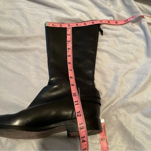 Ralph Lauren Collection made in Italy mid calf leather equestrian like boots, 7B - Picture 12 of 13